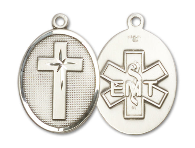 Cross / Emt Custom Pendant - Sterling Silver