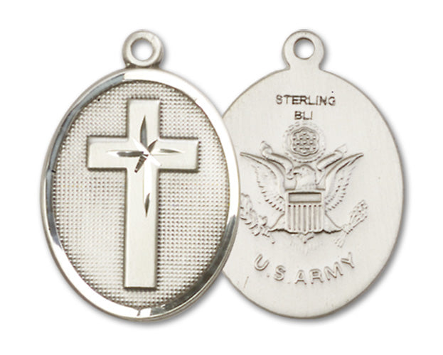 Cross / Army Custom Pendant - Sterling Silver