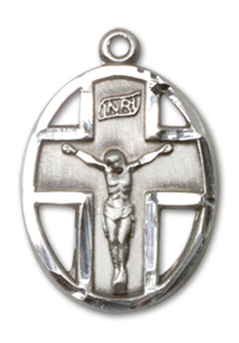 Crucifix Custom Pendant - Sterling Silver