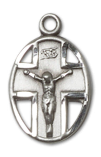 Crucifix Custom Pendant - Sterling Silver