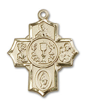 Load image into Gallery viewer, Millennium Crucifix Custom Pendant - Yellow Gold
