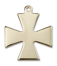 Load image into Gallery viewer, Surfer Cross Custom Pendant - Yellow Gold
