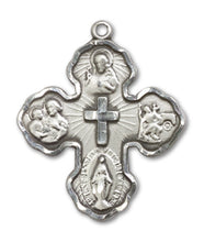 Load image into Gallery viewer, 5-Way Cross Custom Pendant - Sterling Silver
