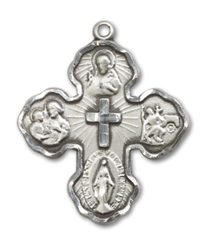 5-Way Cross Custom Pendant - Sterling Silver