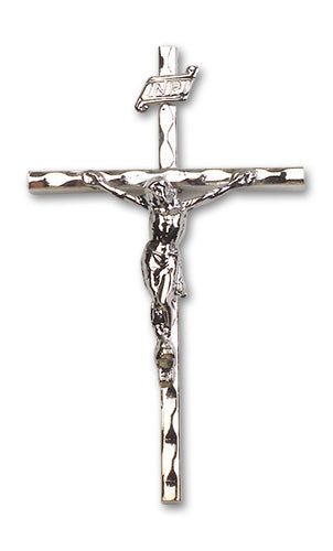Knurled Crucifix Custom Pendant - Sterling Silver