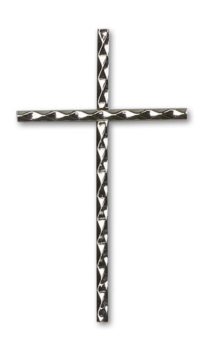 Knurled Cross Custom Pendant - Sterling Silver