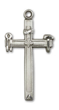 Load image into Gallery viewer, Carpenter Cross Custom Pendant - Sterling Silver
