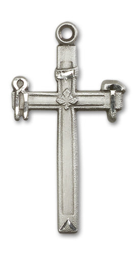 Carpenter Cross Custom Pendant - Sterling Silver