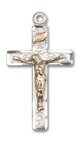 Crucifix Custom Pendant - Sterling Silver