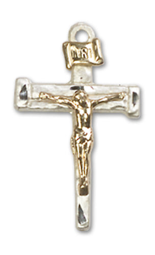 Nail Crucifix Custom Pendant - Sterling Silver