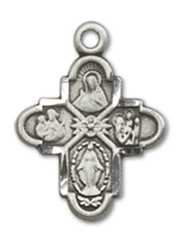 4-Way Cross Custom Pendant - Sterling Silver