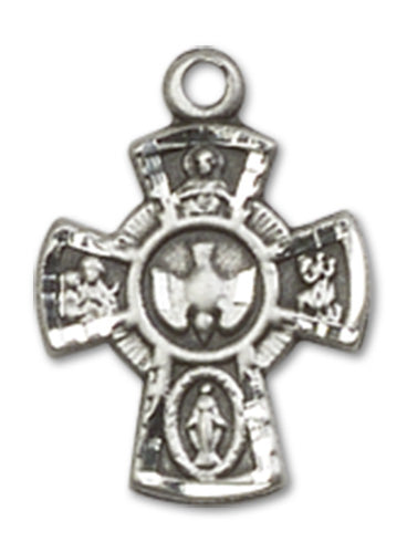 5-Way Cross Custom Pendant - Sterling Silver