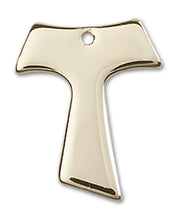 Load image into Gallery viewer, Tau Cross Custom Pendant - Yellow Gold
