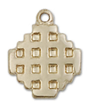 Load image into Gallery viewer, Jerusalem Cross Custom Pendant - Yellow Gold

