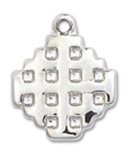 Load image into Gallery viewer, Jerusalem Cross Custom Pendant - Sterling Silver
