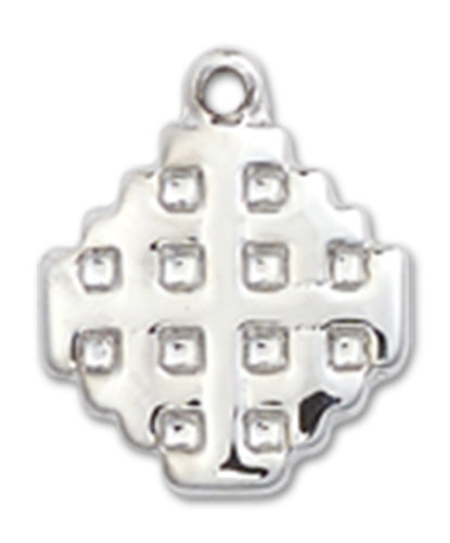 Jerusalem Cross Custom Pendant - Sterling Silver