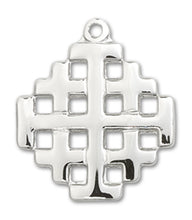 Load image into Gallery viewer, Jerusalem Cross Custom Pendant - Sterling Silver
