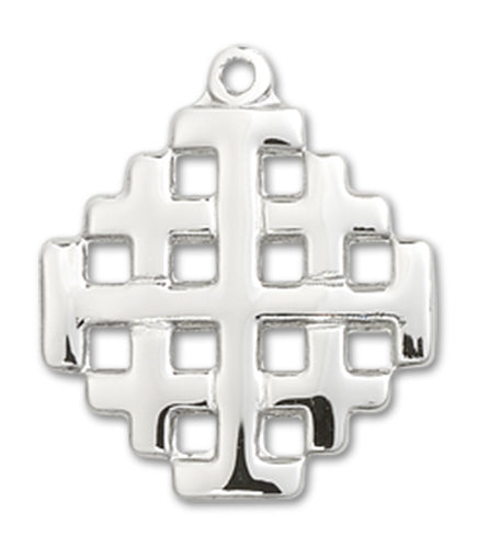 Jerusalem Cross Custom Pendant - Sterling Silver