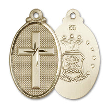 Load image into Gallery viewer, Cross / Army Custom Pendant - Yellow Gold
