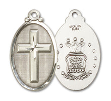 Load image into Gallery viewer, Cross / Army Custom Pendant - Sterling Silver

