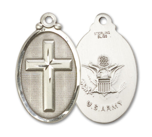 Cross / Army Custom Pendant - Sterling Silver