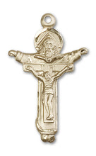 Load image into Gallery viewer, Trinity Crucifix Custom Pendant - Yellow Gold
