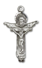 Load image into Gallery viewer, Trinity Crucifix Custom Pendant - Sterling Silver
