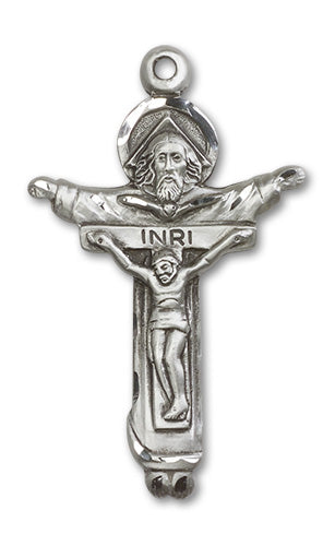 Trinity Crucifix Custom Pendant - Sterling Silver