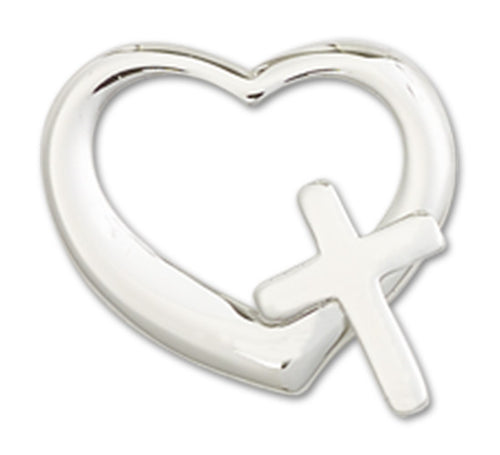 Heart / Cross Custom Pendant - Sterling Silver