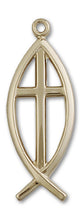 Load image into Gallery viewer, Fish / Cross Custom Pendant - Yellow Gold
