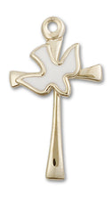 Load image into Gallery viewer, Cross / Holy Spirit Custom Pendant - Yellow Gold

