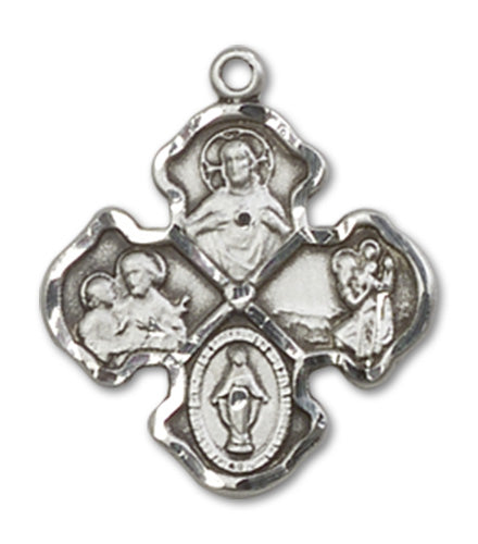 4-Way Cross Custom Pendant - Sterling Silver