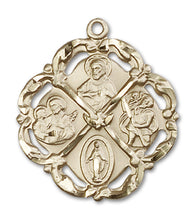 Load image into Gallery viewer, 5-Way Cross Custom Pendant - Yellow Gold
