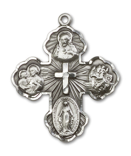 5-Way Cross Custom Pendant - Sterling Silver