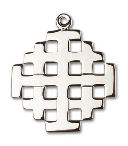 Jerusalem Cross Custom Pendant - Sterling Silver
