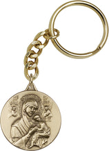 Load image into Gallery viewer, Our Lady of Perpetual Health Keychain - Gold Oxide
