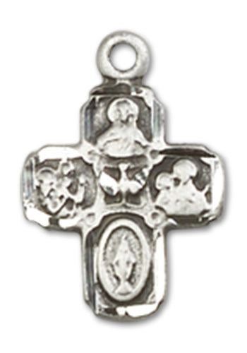 4-Way Cross Custom Pendant - Sterling Silver