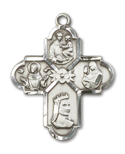 Franciscan 4-Way Cross Custom Pendant - Sterling Silver