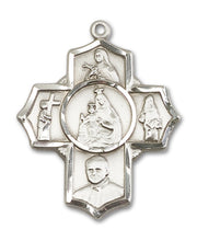 Load image into Gallery viewer, Carmelite 4-Way Cross Custom Pendant - Sterling Silver
