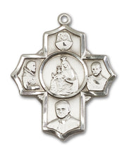 Load image into Gallery viewer, Polish 4-Way Cross Custom Pendant - Sterling Silver

