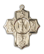Load image into Gallery viewer, Warrior 5-Way Cross Custom Pendant - Yellow Gold
