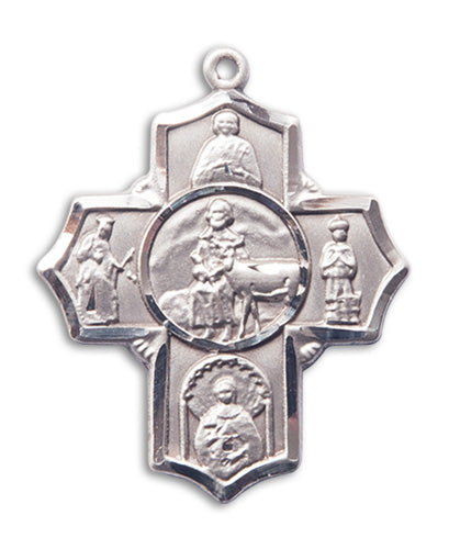 5-Way Cross / Special Needs Custom Pendant - Sterling Silver