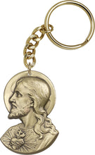 Load image into Gallery viewer, Sacred Heart Keychain - Gold Oxide
