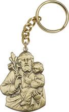 Load image into Gallery viewer, St. Joseph Keychain - Gold Oxide

