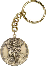Load image into Gallery viewer, St. Christopher Keychain - Gold Oxide
