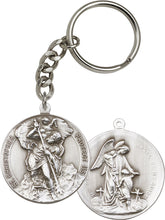 Load image into Gallery viewer, St. Christopher Keychain - Silver Oxide
