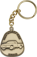 Load image into Gallery viewer, God Bless This Pickup Keychain - Gold Oxide
