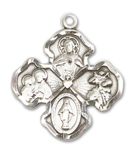 4-Way Cross Custom Pendant - Sterling Silver