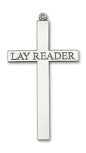 Load image into Gallery viewer, Lay Reader Cross Custom Pendant - Sterling Silver
