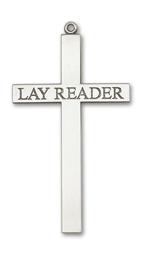 Lay Reader Cross Custom Pendant - Sterling Silver